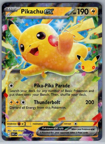 Pikachu 053 128 - pikachu, rare
